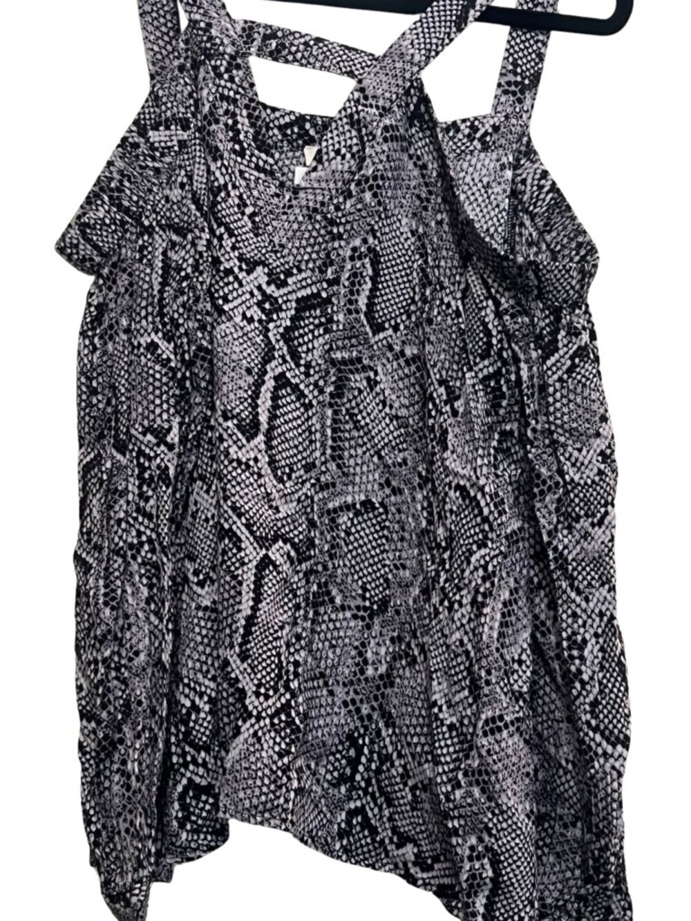 Entro Cami ColdShoulder Reptile Top